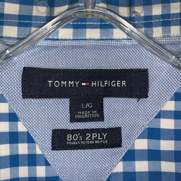 Tommy Hilfiger Button Down Dress Shirt, Large - Picture 5 of 5